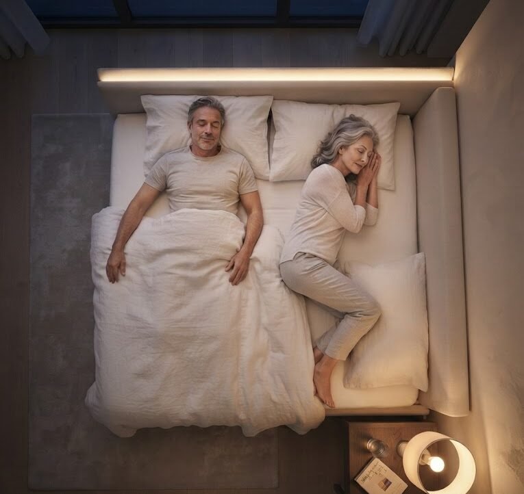 Healthy adults over 50 enjoying restorative sleep for healthy aging