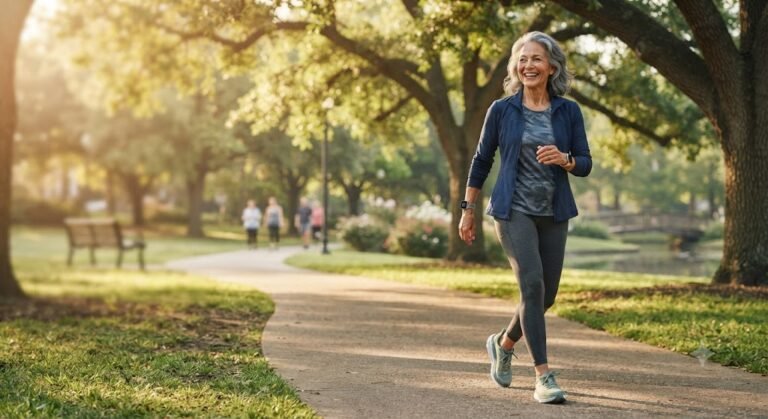 Walking after breakfast to lower blood sugar after 50 and support healthy aging